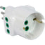 ADATTATORE TRIPLO 10A-10A+SCHUKO GARANTI BIANCO 2P+T