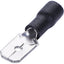 TERMINALE PIATTO MASCHIO A STRINGERE NERO X CAVO MMQ 4,0/6,0 MM 8,1 CF=PZ 15