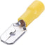 TERMINALE PIATTO MASCHIO A STRINGERE GIALLO X CAVO MMQ 4,0/6,0 MM 8,1 CF=PZ 15