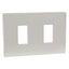 PLACCA COPRIFRUTTI VENUS MARLANVIL RESINA AVORIO POSTI 2 MM 115X80