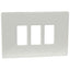 PLACCA COPRIFRUTTI VENUS MARLANVIL RESINA AVORIO POSTI 3 MM 115X80