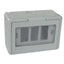 INVOLUCRO A PARETE + PORTELLA IP44 MARLANVIL POSTI 3 MM 122X83 H.MM 65 X VENUS