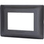 PLACCA COPRIFRUTTI ABM NERO POSTI 3 MM 120X85