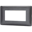 PLACCA COPRIFRUTTI ABM NERO POSTI 4 MM 140X85