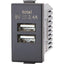 PRESA USB ABM NERO 2 PRESE USB VOLT 5 A 2.4