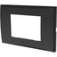PLACCA COPRIFRUTTI AVP NERO POSTI 3 MM 120X85