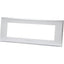 PLACCA COPRIFRUTTI AVP ARGENTO POSTI 7 MM 205X80
