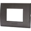PLACCA COPRIFRUTTI ABL NERO POSTI 3 MM 120X85