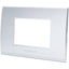 PLACCA COPRIFRUTTI ABL ARGENTO POSTI 3 MM 120X85