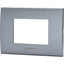 PLACCA COPRIFRUTTI ABL GRIGIO SCURO POSTI 3 MM 120X85