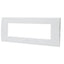 PLACCA COPRIFRUTTI ABL BIANCO POSTI 7 MM 208X85