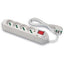 MULTIPRESA BIPASSO SCHUKO + INT.LUM FME BIANCO POSTI 4 2P+T 16A N°XMMQ 3X1,0 MT 1,5