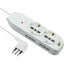 MULTIPRESA BIPASSO + SCHUKO + TERMICO ELECTRALINE BIANCO POSTI 6 2P+T 10A N°XMMQ 3X0,75 MT 2