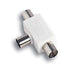 ADATTATORE DOPPIO COASSIALE TV FME SPINA - PRESE 2 MM 9,5 OHM 75