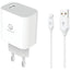 CARICABATTERIA SMARTPHONE RAPIDO LS-N LOSTECH LIGHTNING BIANCO VOLT 220 + CAVO CM 100