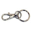 MOSCHETTONE PORTACHIAVE MINI ZAMA NICHELATA + GIVOLARE+ANELLO MM 45