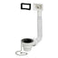 PILETTA LAVELLO INOX + TROPPO PIENO PP 1"1/2M + TAPPO