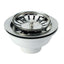 PILETTONE BASKET LAVELLO INOX PP/INOX 1"1/2F + TAPPO GRIGLIA BASKET