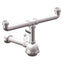 SIFONE PP A BOTTIGLIA 2 VASCHE + 1 ATTACCO BIANCO MM 40/32 1"1/4