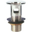 PILETTA SCARICO BIDET + TROPPO PIENO OTTONE CROMATO 1" CF=PZ 2