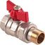 VALVOLA SFERA MF FARFALLA+BOCCHETTONE STARS OTTONE NICHELATO 3/4"MF