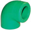 GOMITO PPR A SALDARE 90° VERDE MM 20