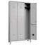 ARMADIO SPOGLIATOIO MONTATO PROMETAL VERN GRIGIO POSTI 3 H.MM 1795 MM 1000X350