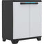 ARMADIO BASSO 1 RIPIANO LINEAR KETER PPL GRIGIO NERO 2 ANTE CM 68X39 H.CM 90