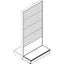 TRASFORMAZIONE A GONDOLA ESTENSIONE MARKET SCHIENALE MIX RAL 9016 CM 100 H.CM 215