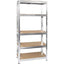 SCAFFALE KIT 5 RIPIANI WORKIT ZINCATO MDF MM 4 CM 90X40X180
