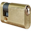 MEZZO CILINDRO OVALE 2401 OL IBFM OTTONE LUCIDO CHIAVI 3 MM 40 30+10