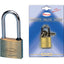 LUCCHETTO ARCO MEDIO 2700B POTENT OTTONE ARCO CROMATO CHIAVI 2 MM 50