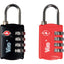 LUCCHETTO A COMBINAZIONE 424 TSA VIRO OTTONE ARCO CROMATO MM 28