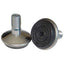PIEDINO REGOLABILE X MOBILI OTTONATO/GOMMA BASE D.MM 32 H.MM 31 MM 10X14