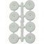 GOMMINO SOTTOSEDIA PRONTY BIANCO D.MM 25 + VITE CF=PZ 8