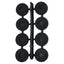 GOMMINO SOTTOSEDIA PRONTY NERO D.MM 25 + VITE CF=PZ 8