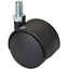 RUOTA X MOBILI DOPPIA PERNO FILETTATO NYLON NERO MA8X12 D.MM 40 KG 30