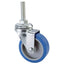 RUOTA A FORCELLA GIREVOLE PERNO FILETTATO 221B AVO A/ZINCR/GOMMA BLU F.MA 8X30 D.MM 40X18