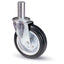 RUOTA A FORCELLA TUBI INNOCENTI 80BI AVO A/ZINCR/GOMMA NERA MM 200X50 PERNO GIR MM 40X190