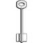 CHIAVE DOPPIA MAPPA JUWEL JW90 SILCA OTTONE NICHELATO