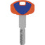 CHIAVE PUNZONATA EVO K64 1A SECUREMME OTTONE NICHELATO