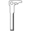 CHIAVE FLIP AUTO MERCEDES HU106T SILCA ACCIAIO NICHELATO
