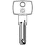 CHIAVE PUNZONATA DOM IX6SR DM164 SILCA OTTONE NICHELATO
