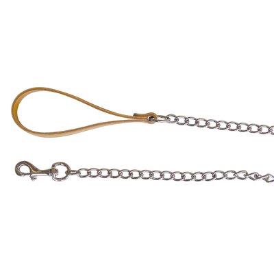 GUINZAGLIO CUOIO NATURALE + CATENA CM 110 Immagine principale del prodotto