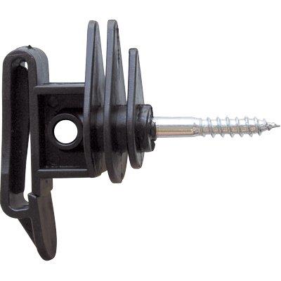 ISOLATORE ELETTRORECINZIONE PIATTO VITE LEGNO X FILO + CORDA + FETTUCCIA MAX MM 40 Immagine principale del prodotto