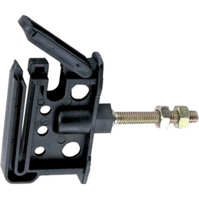 ISOLATORE ELETTRORECINZIONE PIATTO VITE FERRO X FILO + CORDA + FETTUCCIA MAX MM 40