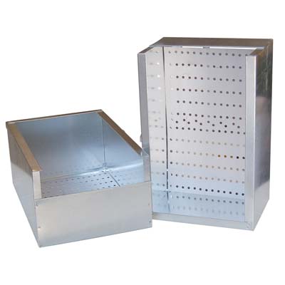 NIDO INTERNO X GABBIA CONIGLI ACCIAIO ZINC CM 40X24 H.CM 14 Immagine principale del prodotto