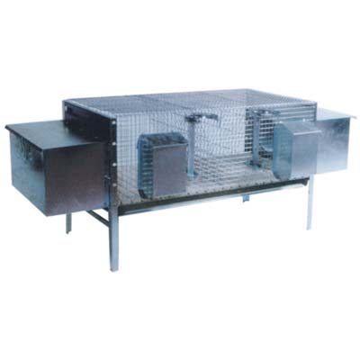 GABBIA CONIGLI ACCESSORIATA OMZ ACCIAIO ZINC CM 160X50 H.CM 60 Immagine principale del prodotto