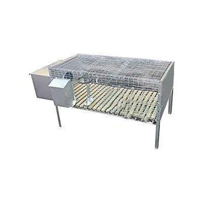 GABBIA X CONIGLI 1 FATTRICE ACCIAIO ZINCATO CM 100X50 H.CM 60 Immagine principale del prodotto