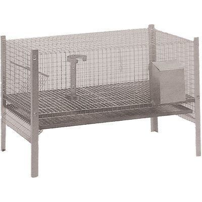 GABBIA X CONIGLI INGRASSO ACCIAIO ZINCATO CM 100X50 H.CM 70 Immagine principale del prodotto